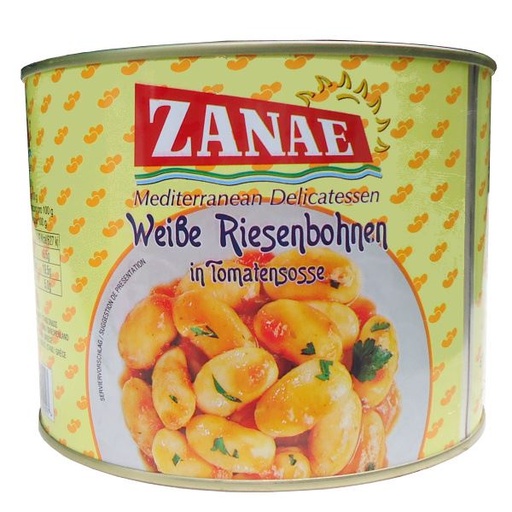 Zanae Riesenbohnen (Gigantes) in Tomatensause 2Kg