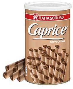 Papadopoulos Caprice Waffelröllchen Cappuccino 250gr