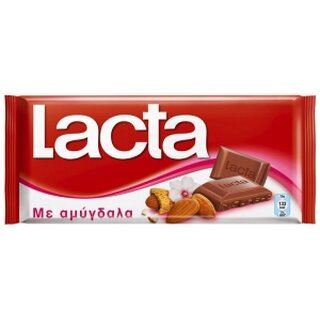 Lacta Schokolade mit Mandeln 85gr